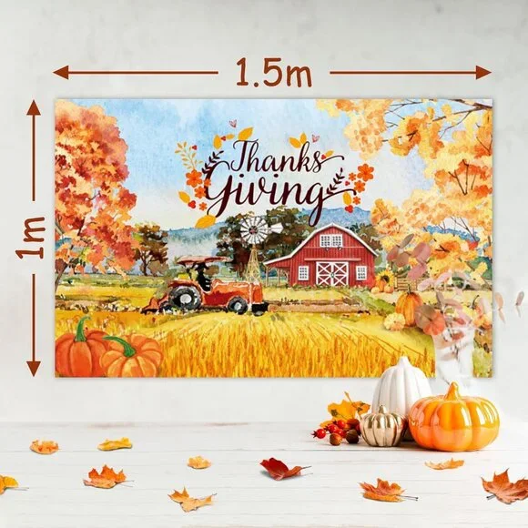 Elegant 252-Piece Thanksgiving Party Decorations Kit with Dinnerware & Balloons